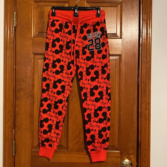 Disney Mickey Mouse Red & Black Sweatshirt & Joggers Set - Picture 6 of 10